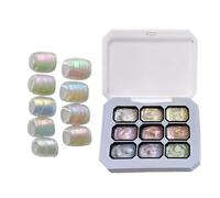 Painting Gel 9 Colors Gradient Patting Manicure Palette nailGel for Use | Smooth Long Lasting Formula Design System, Easy Blend Gradient Structure Feature, Creative Function, Beginners Women