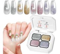 Painting Gel for Nail Craft,4 Colors Gel Nail Paint Palette for Women | Fingernails Polish, Long Lasting Gradient Cosmetics for Beginners Professionals Use