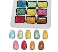 Painting Gel for Nails 9-Color Glitter Drawing Cosmetics
