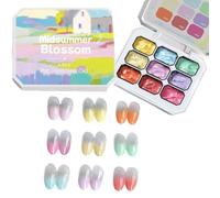 Painting gels - Improve Creativity and Long-Lasting Finish, 9-colour gradient UV LED curing gels design, No wipe drawing gelss + professional colour blending system, durable salon grade formu