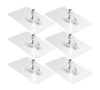Painting Hooks Adhesive - Wall Picture Hanging Holders for Frames Decor | Transparent Self Stick Mount Clips with Strong Grip Backing, No Drill Hanging Solution for Home Office Gallery 1.97x3.15 in