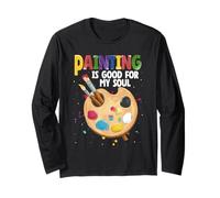 Painting is Good for My Soul Color Palette Joy Long Sleeve T-Shirt