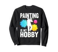 Painting Is My Hobby Paintball Player Paint Shooting Air Gun Sweatshirt