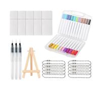 Painting Kit with Textured Foam - 24 Coloured Pens with Creative and Fun 3D Effect, Foam Texture for DIY Crafts, for Students in Kindergarten, Male, Female, Child