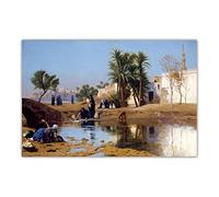 Painting Kits Fellah Women Drawing Water by Jean Leon Gerome DIY 5D Full Drill Dots Paintings Picture Arts Home Wall Decor16*20In