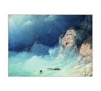 Painting Kits Ivan Aivazovsky《The Shipwreck,1864》 DIY 5D Full Drill Dots Paintings Picture Arts Home Wall Decor20*24In