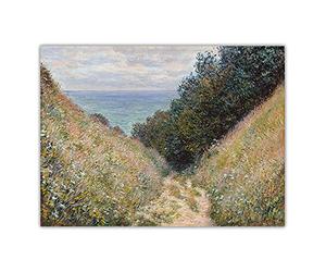 Painting Kits The Path At La Cavee Pourville Natural Landscape By Claude Monet DIY 5D Full Drill Dots Paintings Picture Arts Home Wall Decor20*24In