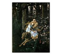 Painting Kits Viktor Vasnetsov《Ivan Tsarevich Riding The Gray Wolf》 DIY 5D Full Drill Dots Paintings Picture Arts Home Wall Decor12*16In