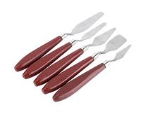 Painting Knife Set,5 Pieces Painting Knife Stainless Steel Spatula Palette Knife,Flexible Spatula Painting Knife for Color Mixing,Knife Scraper Spatula Pro Artist Oil Painting