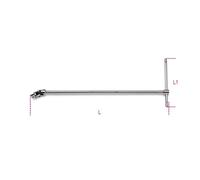 PAINTING MALE 3/8" ARTICULATING SHAPED T CHROME ITEM 910/40