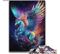 Painting of Colorful Flying Horse 2000 Piece Jigsaw Puzzles for Adults & Teens, Challenging Game And Family Play with Matching Poster And Trivia Sheet (70x100cm)