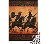 Painting of Greeks Fighting Trojans Jigsaw Puzzles. 70x50cm/1000pcs Whimsical Challenge Toy for Educational Games Gifts