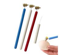 Painting Pen - Detailing Applicator for Easter Egg Art | Precision Brass Tip with Metal Reservoir & Slim Stem plus Gold Plated Finish for Pysanky, Ink, Wax and Batik Crafts