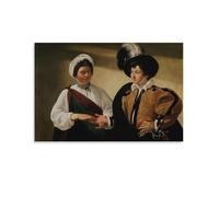 Painting Portrait Study Caravaggio The Fortune Teller Wall Art Prints Poster Home Decor Poster Wall Art Hanging Picture Print Decorative Painting Posters 24x36inch(60x90cm)