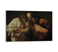 Painting Portrait Study Caravaggio The Incredulity of Saint Thomas Wall Art Prints posters 23 Canvas Art And Wall Art Picture Print Modern Family Bedroom Decor 12x18inch(30x45cm)