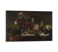 Painting Portrait Study Caravaggio The Supper at Emmaus Translate Wall Art Prints Poster Wall Art Poster Scroll Canvas Painting Picture Living Room Decor Home 12x18inch(30x45cm)