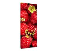 Painting printed on canvas Wall Art Decor 40x100cm Juicy ripe raspberries No. H10732M_PC1J