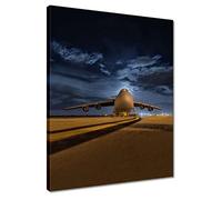 Painting printed on canvas Wall Art Decor 40x50cm Big plane at the airport No. H8907Z_PC1Q