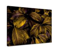 Painting printed on canvas Wall Art Decor 50x40cm Beautiful honey-colored leaves No. H10694M_PC1R