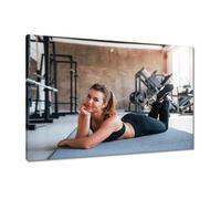 Painting printed on canvas Wall Art Decor 90x60cm Beautiful girl at the gym No. H10744M_PC1L