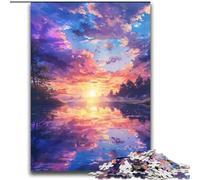 Painting Serene Sky Jigsaw Puzzles for Teenagers 2000 Pieces, Family Entertainment Toys Is Ideal As A Gift for The Whole Family (70x100cm)
