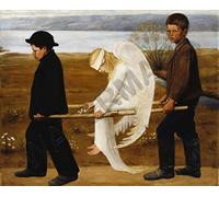 Painting Simberg The Wounded Angel Giant Wall Canvas Art Print