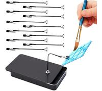 Painting Stand Base - Metal And Rubber 16.5cm, Secure Alligator Clips With Magnetic Portable Base | DIY Tools For Airbrushing, Model Cars, Card, Photo, Spray Craft Projects, Coloring