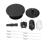 Painting Stand Set with 19cm Manual Rotating Turntable, Adjustable Spray Paint Stand for Model Cars Tanks Airplanes, Includes Clip Sticks and Display Bases