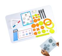 Painting Stencils, Drawing Kit - Multifunctional Creative Supplies for Painting and Hobbies - Educational Toy Girls Boys - Home, Travel, Birthday and School Activities