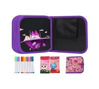 Painting Tablet, Creative Learning Workbook, Sketchpad with Liquid Chalk, Washable Doodling Ledger, Educational Activity Set with Vibrant Colors, Literacy Tool for Boys and Girls