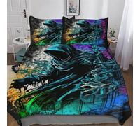 Painting The Grim Reaper Duvet Cover Set Microfibre Soft Quilt Covers 2 Pieces Hotel Quality Bedding Comforter Cover with Pillowcase For Boys, Girls And Teenagers Single (135x200cm)
