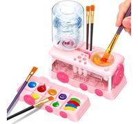 Painting Tool Automatic Brush Cleaner Water Circulation Function Train Shaped Design for Easy Use in Various Occasion Paint Brush Cleaner
