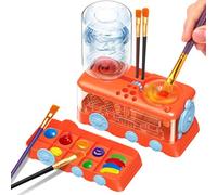 Painting Tool Automatic Brush Cleaner Water Circulation Function Train Shaped Design for Easy Use in Various Occasion Paint Brush Cleaner