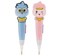Painting Tool, Embroidery Pen Beginners Nail Beads Cross Stitch Tools Studs Mobile Phone Decoration for Crystals Nail DIY (2pcs single pen with light dots and diamond pen)