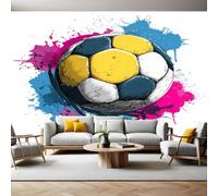 Painting Wall Murals for Living Room Football Sports Doodles 3D Print Photo Wallpaper Luxury Design Modern Non-Woven Wall Mural Sofa TV Kids Bedroom Decoration 200 x 140cm