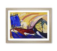 Painting With Troika By Wassily Kandinsky Classic Painting Framed Print | A3 Oak Framed Wall Art | Ready to Hang | Classic Historical Picture | Living Room Bedroom Lounge Office