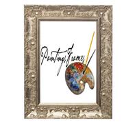 Paintings Frames WIDE Ornate Shabby Chic Antique swept Silver/MUSE Picture/Photo/Poster frame - Ready to hang - With a High Clarity Styrene Shatterproof Perspex Sheet - Silver - 20" x 16"