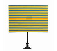 Paintless Dent Repair Reflector Line Board, Dent Checking Tool with Yellow and Blue Lines, Acrylic Dent Repair Board with Strong Suction Cup for Auto Body Hail Damage