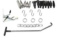 Paintless Dent Repair Rods Tools Kits with Taper Head and S-Hook for Car Auto Body Dents Hail Damage Removal Set Stainless Steel Hands Tools (P2)