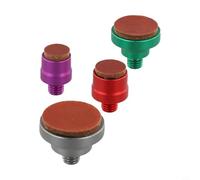 Paintless Dent Repair Tool Set - 4-Piece Auto Body Knock-Out Kit with Cowhide Handle & Aluminum Alloy Tips for Car Doors, Hoods, Trunks