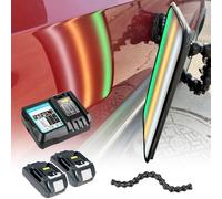 Paintless Dent Repair Tools, Car Dent Reflector LED Line Board, Stripe Testing Light with 2 Batteries for Car Body Dent Removal