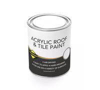 Paintmaster Acrylic Roof Tile Paint Waterproof Flexible and Easy to Apply Outdoor Tile Paint for Lasting Protection Against Weather Damage (Acrylic Roof Tile Paint Charcoal 1L)