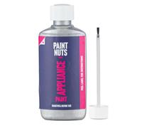 Paintnuts 50ml Appliance Touch-Up Paint for Kitchen & Bathroom - Quick Drying Repair Bottle & Brush - Ideal for Radiators, Showers, Fridges, Ovens, Sinks, Chips & Scratches - Metallic Silver - Satin