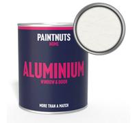 Paintnuts Aluminium Metal Window Door Weatherproof Gloss Paint - Traffic White - 1L (Ral9016)