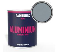 Paintnuts Aluminium Metal Window Door Weatherproof Matt Paint - Silver Grey - 2.5L (Ral7001)