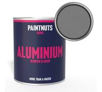 Paintnuts Aluminium Metal Window Door Weatherproof Satin Paint - Dusty Grey - 250Ml (Ral7037)