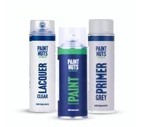 PaintNuts Car Spray Paint suitable for VAUXHALL Saphir Black Perl (20R) - Spray Paint (400ml), Lacquer (500ml) & Primer (500ml) Bundle