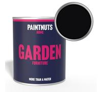 PaintNuts Garden Furniture Paint - RAL-9005 - JET BLACK Gloss 500ml Tin