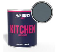 Paintnuts Kitchen Cupboard Wood Laminate Satin Paint - Blue Grey (Ral7031) - 1L
