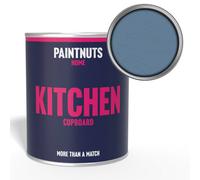 Paintnuts Kitchen Cupboard Wood Laminate Satin Paint - Pigeon Blue (Ral5014) - 250Ml